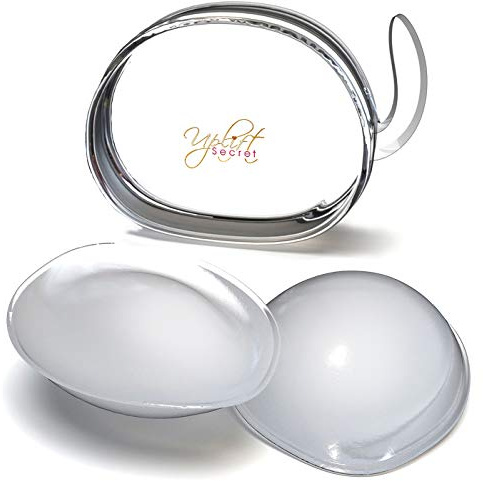 Silicone Bra Inserts - Clear Gel Push Up Breast Pads - Bra Padding Bust Enhancer