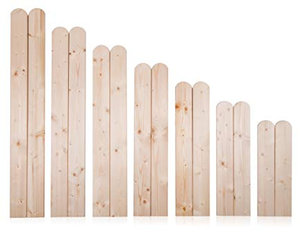 AZZAP Zaunlatten 70cm 15 Stück Holzzaun Holz Zaun Brett Zaunbrett Gartenzaun