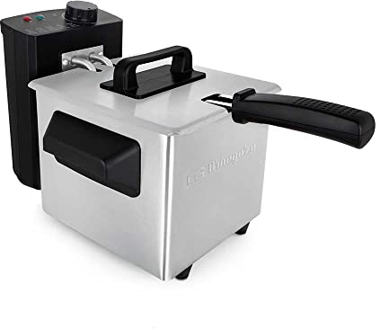 Orbegozo FDR 18 - Freidora compacta, 1,5 L de capacidad, termostato ajustable, cestillo con asa abatible, cubeta esmaltada, pies antideslizantes, 1000 W