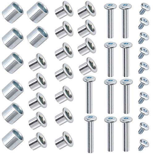 TOBWOLF Inline-Skates Ersatz-Schaft, Aluminiumlegierung, Rollschuh-Ersatzzubehör mit Achs- und Achsenschrauben und Schraubenschlüssel, 8 Stück
