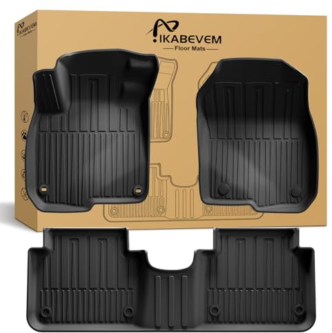 All Weather Floor Mats Fit for 2017-2022 Honda CR-V All Models (Include Hybrid) - Custom Fit TPE Floor Liners Accessories for Honda CRV 1st and 2nd Row Full Set Car Mats