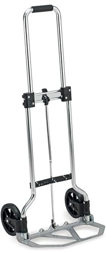Giordanoshop Carrello Pieghevole da Trasporto Portapacchi Carrellino in Alluminio Max 45 kg