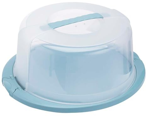 keeeper Contenitore per Torte, Rotondo, Con Coperchio, Manico Ergonomico, Per Conservare e Trasportare Dolci, Ricardo, Nordic Blue (Blu)