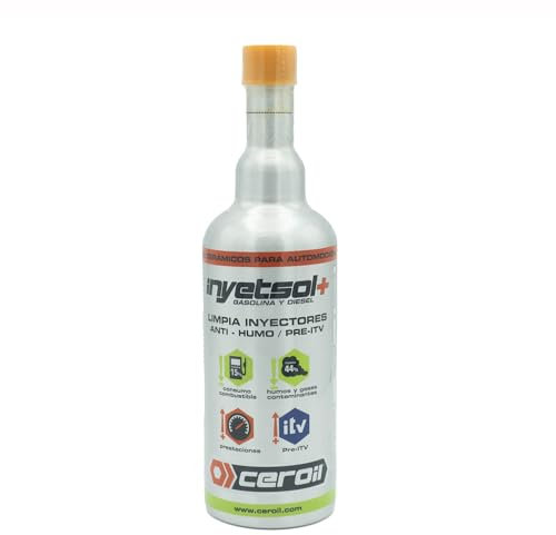 Limpia Inyectores y Tratamiento Combustible | Aditivo Pre-ITV Gasolina y Diésel | Antihumos - Reduce Emisiones -44% | Ahorra hasta 15% de Combustible Aditivo Limpia inyectores – INYETSOL+