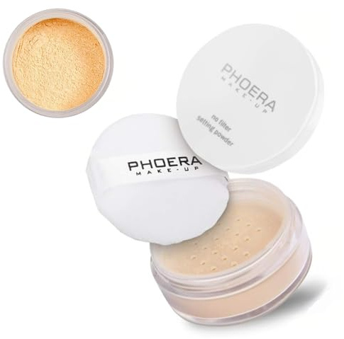Noble Gifts - No Filter Setting Powder, Lightweight Loose Makeup Setting Powder, Long Lasting Beauty Flash Photography (103 - Banana)