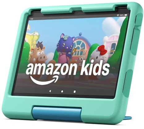 Fire HD 10 Kids-Tablet (Neueste Generation), für Kinder ab dem Vorschulalter | Mit brillantem 10-Zoll-Display, Kindersicherung und 2 Jahren Sorglos-Garantie | Version 2023, 32 GB, grün