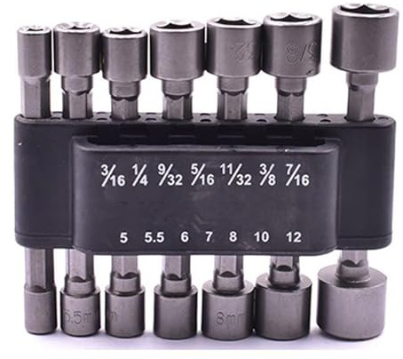HOMSFOU Elettrico Set di Bussole senza Magneti Spline 14 in 1 in Acciaio, Kit Cacciavite Avvitatore, per Riparazioni