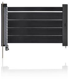 Thermaltake PCI-E 4.0 | Dual 90° Riser Cable | 130mm | Black