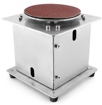 Mini-Tellerschleifer-Bank, 6000 U/min, 7 Geschwindigkeiten Drehbar, mit 20 Schleifscheiben, 100-mm-Netzteil, 5 Inbusschlüsseln, für Holz, Kunststoff, Metall (EU-Stecker)