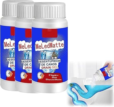 Pulitore di scarico, potente agente di dragaggio per tubi, potente detergente per lavello e scarico, strumento portatile per la pulizia della polvere, agente in polvere super per rimuovere gli