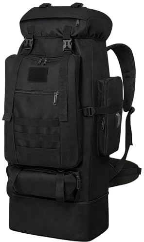 Wesoke 100L Escursionismo Zaino Trekking Campeggio Zaino per le donne degli uomini, Extra Large Viaggio Sacchetto dei bagagli Zaino da viaggio Zainetto per Outdoor Ciclismo Arrampicata Touring