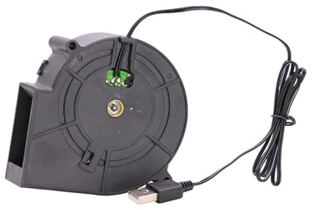 TERNCOEW Ventilateur souffleur d'air portable alimenté par USB 5000 tr/min pour camping en plein air, barbecue, optimisation de la flamme, ventilateur de barbecue rechargeable