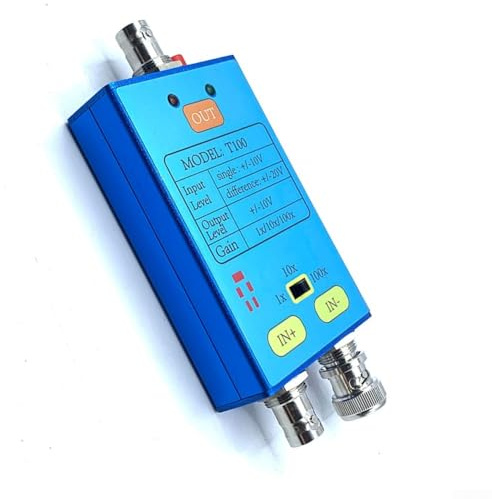 UrbanHui Sonde différentielle 10 MHz | Modèle T100 avec atténuation 1X/10X/100X et rechargeable USB-C | Amplifie les signaux faibles pour la conception de circuits, les tests et les travaux de