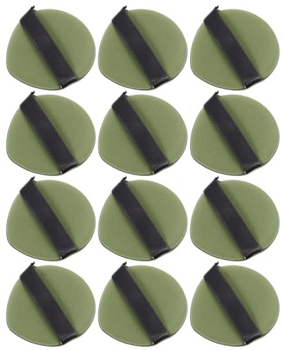 Lurrose Houppettes de Maquillage Coussinets Double Face Forme Goutte D’eau pour Poudre Visage, Usage Sec et Humide, Lot de 12 Pièces, Accessoires Cosmétiques pour Application Précise