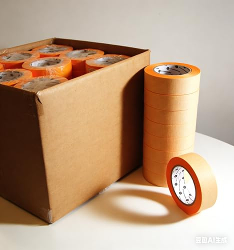 Cooleben Goldband Malerkrepp Kreppband 48xRollen 36mm x 50m, Profi Malerband Abdeckband, Selbstklebend Gold Washi Tape Klebeband Malertape (48, 36MM *50M)