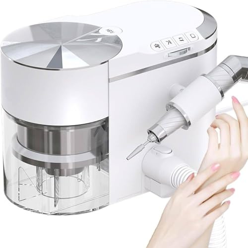 YMAOMAO Ponceuse à Ongles Professionnelle avec aspirateur intégré, polisseuse à Ongles Portable à Modes Multiples réglables, Puissance d'aspiration maximale de 1,5 kPa, Niveau sonore Faible (≤ 68 DB)