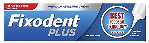 Fixodent Plus Best Food Seal Premium Denture Adhesive Cream 40 g