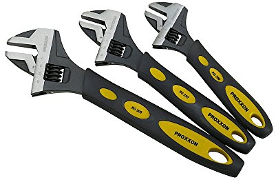 Proxxon 23990 Rollgabelschlüssel RG200 Länge 200mm maximale Öffnung 24,5mm gummierter Griff rutschfest