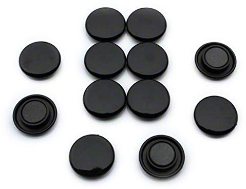 Magneti Per Ufficio Di Pianificazione Nera Media Per Frigorifero, Lavagna, Tavola Da Preavviso, Archiviazione - Confezione Di 12