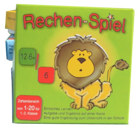 Rechen-Spiel Zahlenbereich 1-20 Lernkarten, leicht lernen mit Karteikarten
