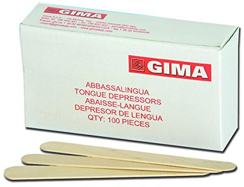 ABBASSALINGUA LEGNO NON STERILE (100pz) cod. (25510) SPATOLA CERA