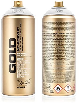 Montana Sprühdosen fluoreszierend Neonweiß Disco white matt - 400ml - Acryllack