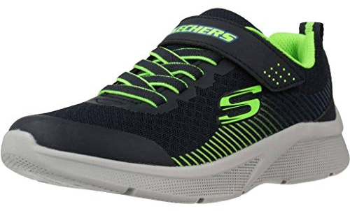 Skechers Boy's Microspec Max Brisk-Stripe Slip-in Trainers