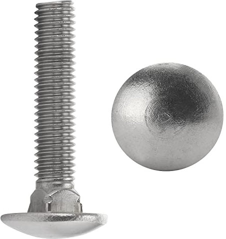 FASTON Flachrundschrauben M6x35 Edelstahl A2 V2A (20 Stück) Schlossschrauben mit Vierkantansatz DIN 603 Flachrundkopf Schrauben Schloßschrauben Vollgewinde