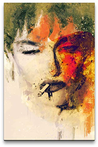 Madonna Porträt Abstrakt Kunst Queen of Pop Sängerin Ikone 60x90cm Leinwandbild