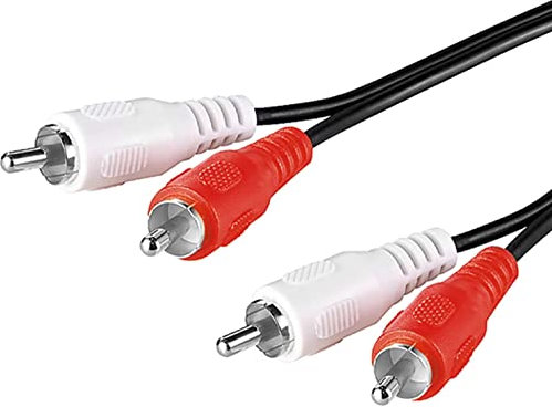 PENCILUPNOSE 2RCA to 2RCA Cable 1m, 2 RCA Male to 2 RCA Male Stereo Audio Cable for Home Theater, HDTV, Gaming Consoles, Hi-Fi Systems