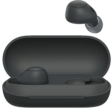 Sony WF-C700N Wireless, Bluetooth, Noise Cancelling Earbuds (Small, Lightweight Earbuds with Multi-Point Connection, IPX4 rating, up to 20 HR battery, Quick Charge, iOS & Android) Black (Renewed)