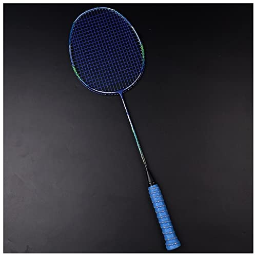Badminton Schläger Hohe Spannung 3. 2 LBS Ultralight. 4U 80G. Full Carbon Fiber Badmintonschläger steigten professionelle Schläger mit Taschen G5 Erwachsene Sport Badminton Schläger Set ( Size : Blue