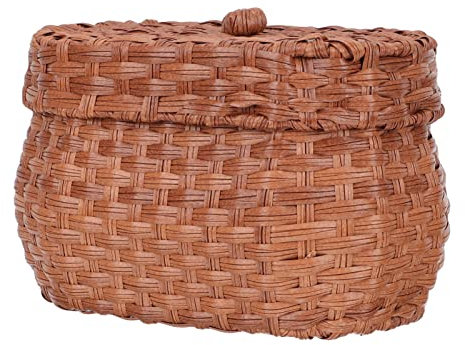 CIYODO Cesta de Huevos para Huevos Frescos de Mimbre Artificial Tamaño Mediano Resistente y Ecológica para Cocina y Panadería Decoración Rústica Vintage Hogar Cesta Decorativa Artesanal