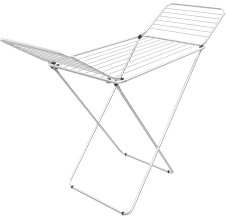 Vileda Terso | Stendibiancheria 100% alluminio | Fili grossi anti-piega | Piedinini antiscivolo | Per interni ed esterni | Pieghevole