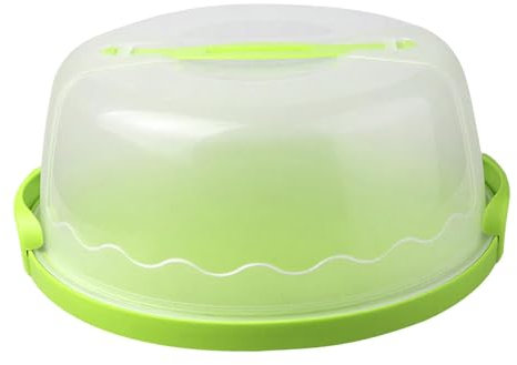 Portatorte Rotondo, Adatto per Torte Da 10, Contenitore per Torte per Il Trasporto Delle Torte, Verde