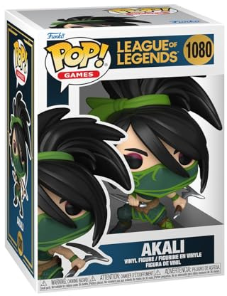 Funko POP! Games: League of Legends (LOL) - Akali | Offizielles Gaming Merch - Vinyl Sammelfigur als Regal Deko - Geschenkidee zum Geburtstag für Fans und Sammler