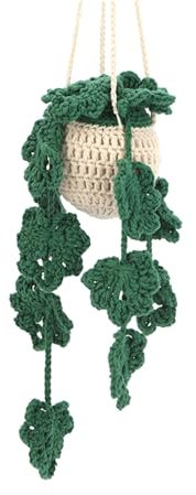 JSGHGDF Not Finished Crochet Kits Hand-Woven Bag Handmade Knitted Yarn Hanging Potted Plant Crochet Starter Kits