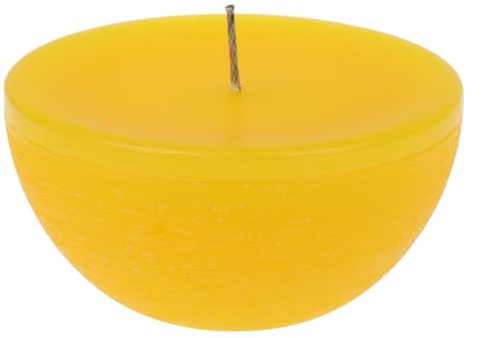 XXL Rustik-Schwimmkerze Toscana Gelb 60/120 mm