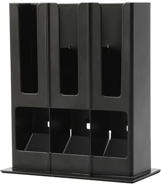 Coffee Pod Holder, Coffee Capsules Holder for 30 Coffee Capsules, Coffee Capsule Dispenser, 3 Box Sleeve Holder, Elegant and Modern Finish, Dispenses 3 Coffee Flavors, Non Slip & Anti Scratch (Black)