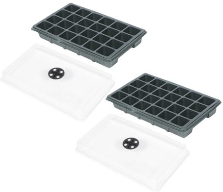 BESPORTBLE 2pièces Plateau De Germination avec Couvercle Bac De Plantation pour Jardinage Lot de Bacs De Croissance De Plantes