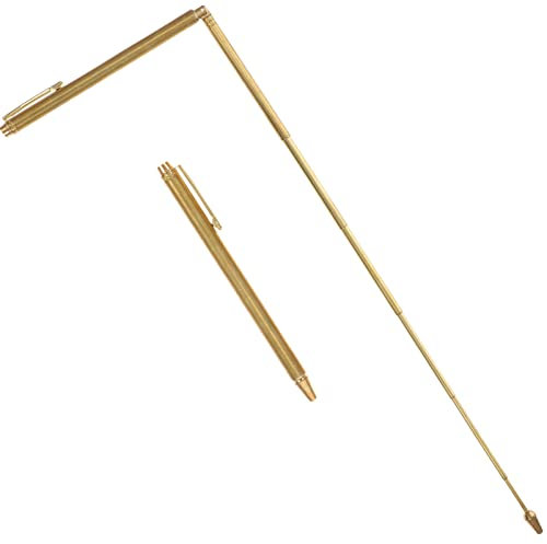 Zerodeko 2pièces Baguettes De Cuivre Outil De Détection Feng Shui Portable Avec Sac De Rangement Pour Localiser Eau Et Sources