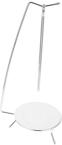 PERSELOSO Support à Brochettes Stable et Sécurisé en Acier Inoxydable pour Barbecue avec 2 Brochettes pour Camping et Barbecues en Plein Air