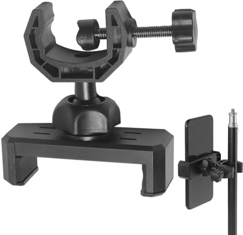 Soporte de trípode para teléfono móvil, soporte giratorio de 360 grados, soporte de sujeción para bandas de presentación, reuniones