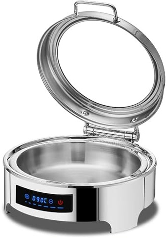 Scaldavivande per buffet, scaldavivande con temperatura regolabile, manici in acciaio inox per eventi, feste, matrimoni e banchetti