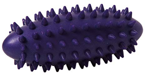 Togu Knobbed lång taggig massageboll - violett, 11 x 5 cm