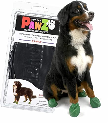 PAWZ DOG 0897515001208 Schwarze Hundestiefel, X-Large