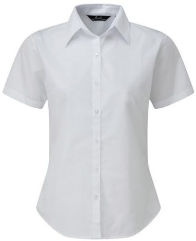 Premier Women's poplin Short Sleeve Blouse Ladies Plain Work