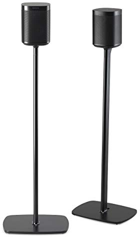 Flexson Bodenständer für Sonos One, One SL und Play:1 - Schwarz (Paar)