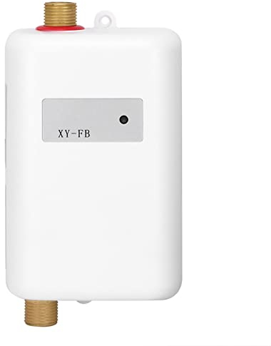 Mini Tankless Instant Hot Water Heater Under Sink Water Heater Bathroom Kitchen Washing for Hot and Cold Dual-use (220V UK Plug)