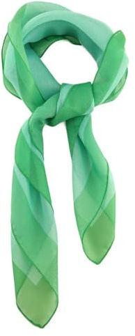TigerTie Damen Nickituch Chiffon in einfarbig Uni - Leichtes zartes Halstuch - 58 x 58 cm